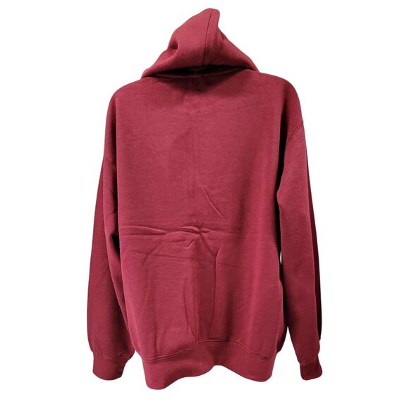 Reflex Boyfriend Hoodie Ultra Soft Burgundy Zip-Up Pockets Womens Large New Tags - Picture 3 of 11